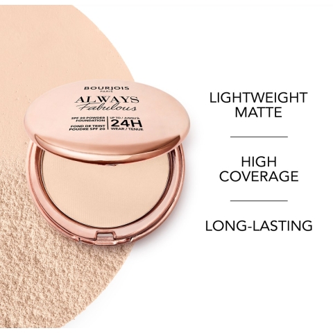 1+1 gratis: Bourjois Always Fabulous Compact Foundation Golden Ivory 115 12 gr