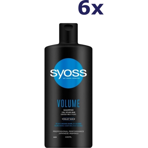 6x Syoss Volume Shampoo 440 ml