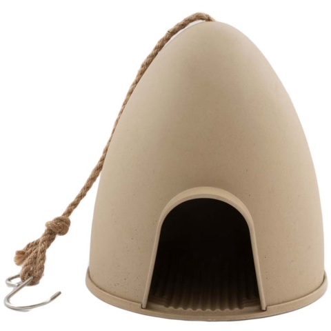 POINT-VIRGULE - Tuin - Voederhuisje beige 18cm