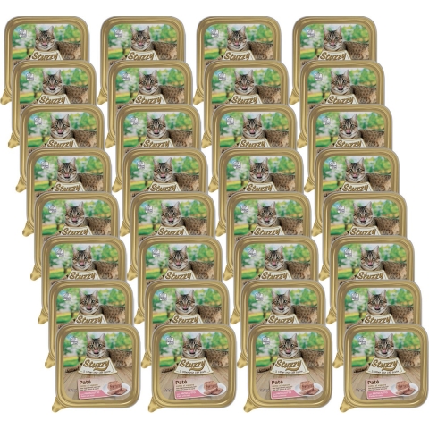 32x Stuzzy Kattenvoer Paté Ham 100 gr