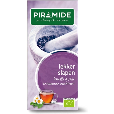 6x Piramide Lekker Slapen thee Bio 20 stuks