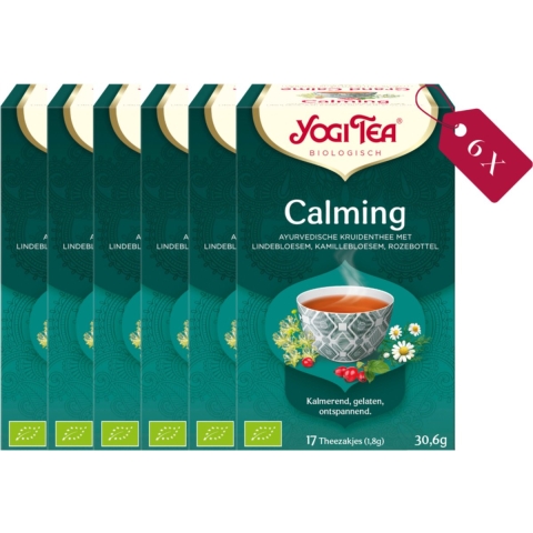 6x Yogi tea Calming Biologisch 17 stuks