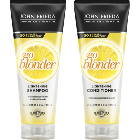 John Frieda Sheer Blonde Go Blonder - Shampoo 1x 250 ml&Conditioner 1x 250 ml - Pakket