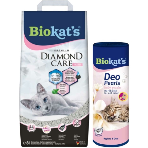 Biokat's Diamond Care Fresh&Deo Pearls Babypoeder Pakket