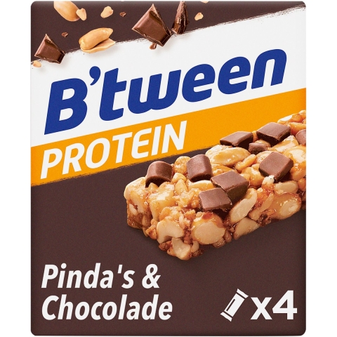 10x Hero B'tween Protein Pinda&Chocolade 4x24gr