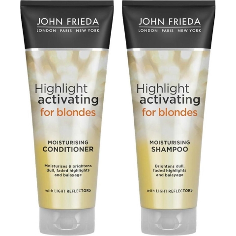 John Frieda Sheer Blonde Highlight Activating - Shampoo 1x 250 ml&Conditioner 1x 250 ml - Pakket