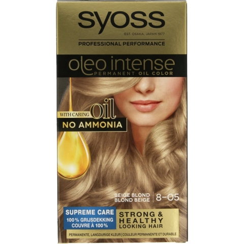 2+2 gratis: Syoss Color Oleo Intense 8-05 Beige Blond