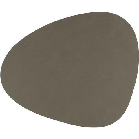 LIND DNA - Dinner Mat Curve - Placemat 37x44cm Nupo Army Green