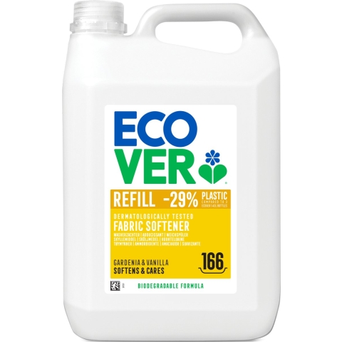 1+1 gratis: Ecover Wasverzachter Gardenia&Vanille 166 Wasbeurten 5 liter