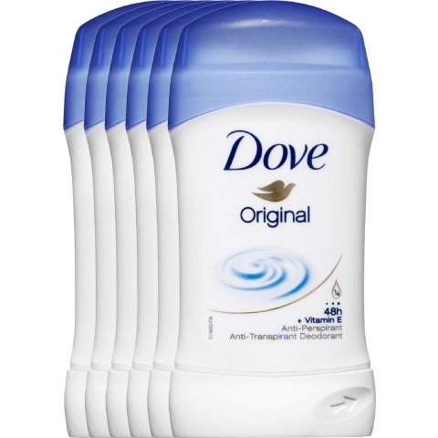6x Dove Deodorant Stick Original 40 ml