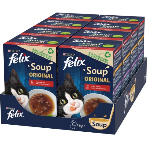 8x Felix Soup Countryside Selectie 6 x 48 gr