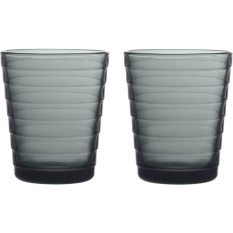 IITTALA - Aino Aalto - Glas 0,22l Dark Grey set/2