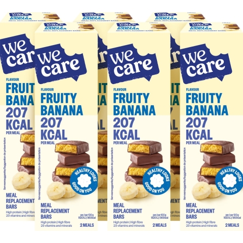 6x WeCare Meal Replacement Bars Fruity Banana 116 gr