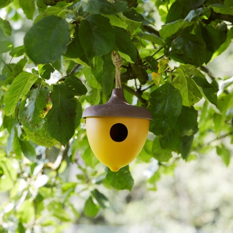 POINT-VIRGULE - Tuin - Vogelhuisje eikel geel