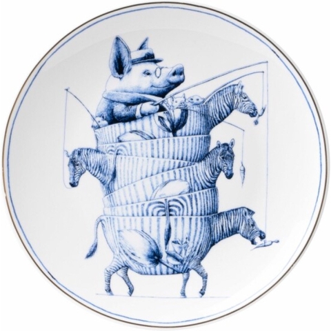 HEINEN - Wandborden - Bord Zebra 20,5cm