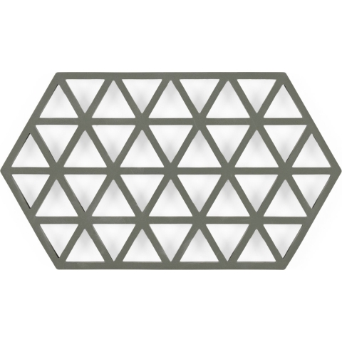 Zone - Triangles - Onderzetter Olive green groot
