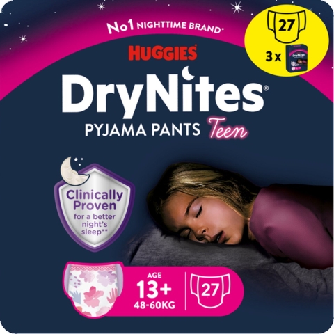 3x Huggies Absorberende Luierbroekjes Girl 13+ jaar 9 stuks