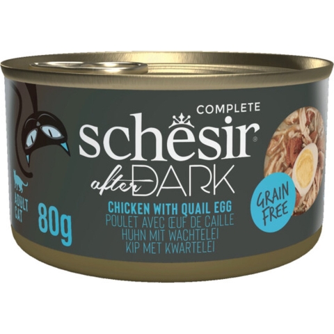 12x Schesir After Dark Bouillon Kip&Kwartelei 80 gr