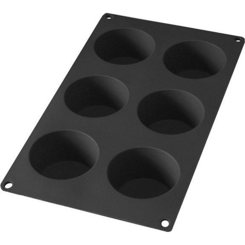 LEKUE - Bakken - Bakvorm 6 muffins zwart