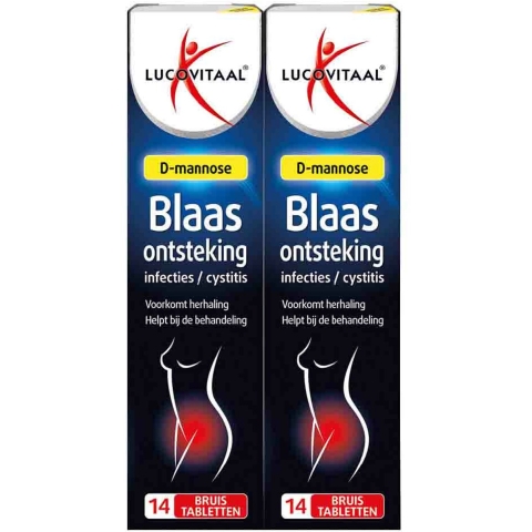 2x Lucovitaal Blaasontsteking D-Mannose 14 bruistabletten