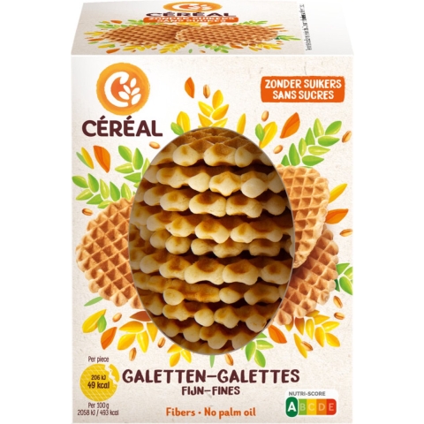 6x Céréal Galetten Fijn Suikervrij 150 gr