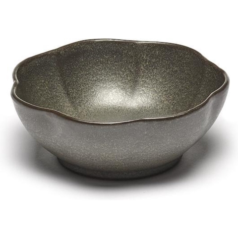 SERAX - Inku - Kom geribbeld L 13cm Groen