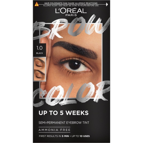 1+1 gratis: L'Oréal Brow Color Wenkbrauwverf 1.0 Black 30 ml
