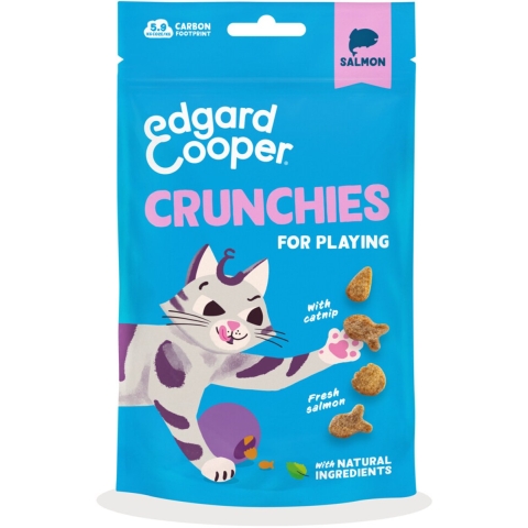 8x Edgard&Cooper Adult Crunchies Kattensnack Zalm 50 gr