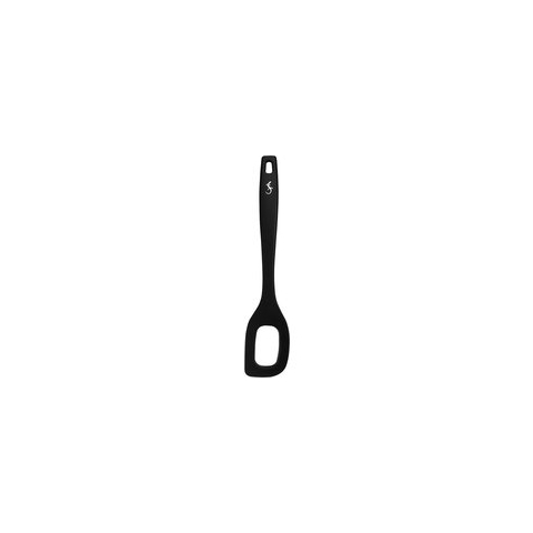 Lurch - Smart Tool - Siliconen lepel met gat 28cm zwart