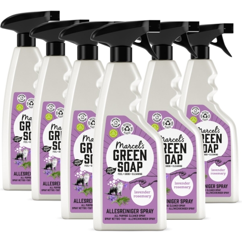 6x Marcel's Green Soap Allesreiniger Spray Lavendel&Rozemarijn 500 ml