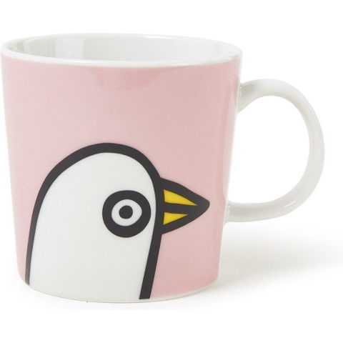 IITTALA - Oiva Toika Collection - Beker met oor 0,30l Birdie Pink