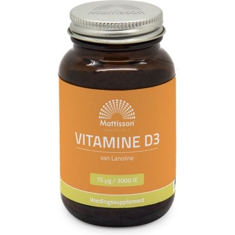 Gratis Verzending: Mattisson Vitamine D3 75 Mcg 3000Ie 240 capsules