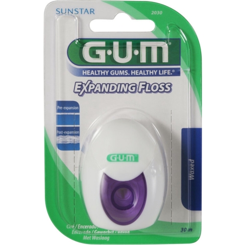 6x GUM Expanding Floss 30 meter
