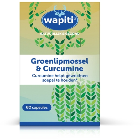 Gratis Verzending: Wapiti Groenlipmossel Curcum 60 capsules
