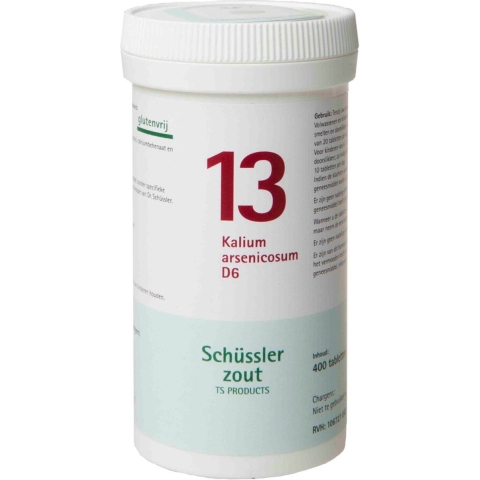 Pfluger Schussler Zout nr 13 Kalium Arsenicosum D6 400 tabletten