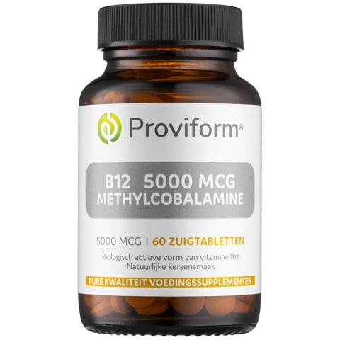 Gratis Verzending: Proviform Vitamine B12 5000mcg Methylcobalamine 60 tabletten