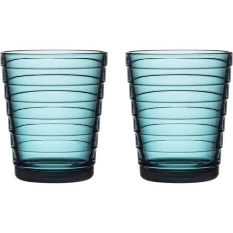 IITTALA - Aino Aalto - Glas 0,22l zeeblauw set/2
