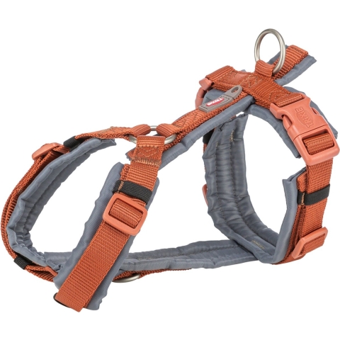Trixie Trixie hondentuig Y premium trekking roest bruin / grafiet grijs