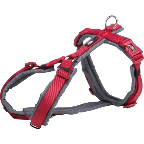 Trixie Trixie hondentuig Y premium trekking rood / grijs