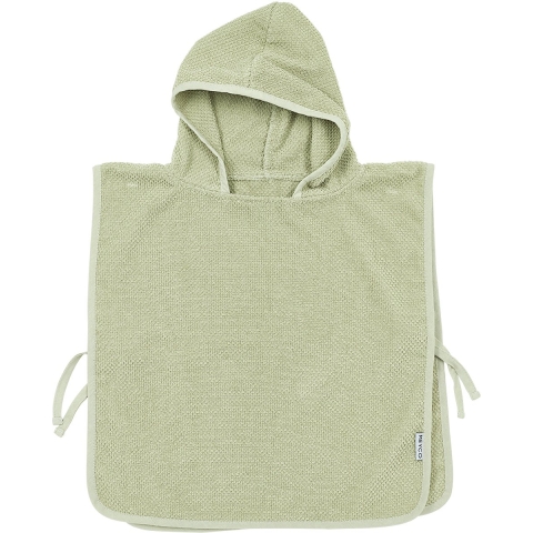 Badponcho Meyco Popcorn 1-3 jaar Soft Olive