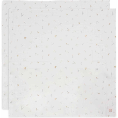 Multidoek Jollein Hydrofiel 115x115 Lovely Birds 2-pack