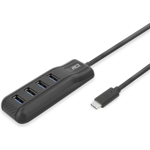 ACT AC6420 USB-C hub zwart