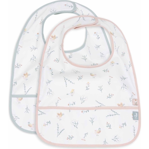 Slabber Jollein Waterproof Lovely Birds 2-pack