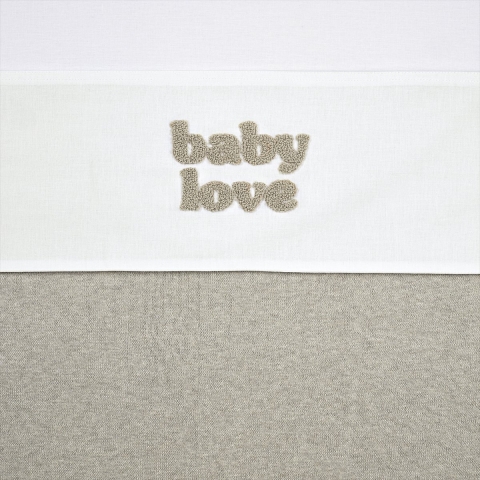Laken Wieg Meyco Baby Love Sand Melange 100x150
