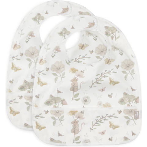 Slabber Jollein Waterproof Dreamy Mouse 2-pack