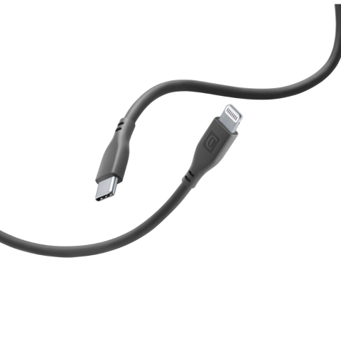 Cellularline Soft Kabel Usb-c Lightning-kabel 12 M Zwart