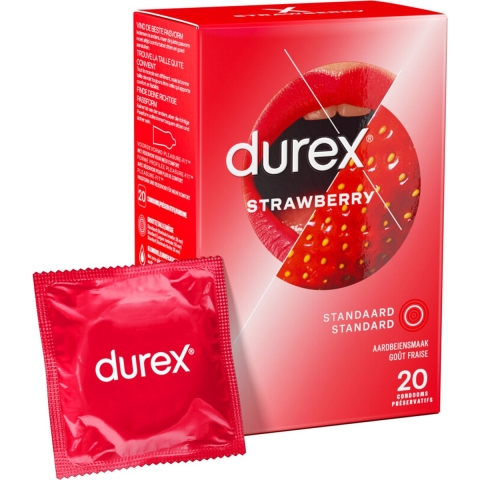 Durex Condooms Aardbeiensmaak