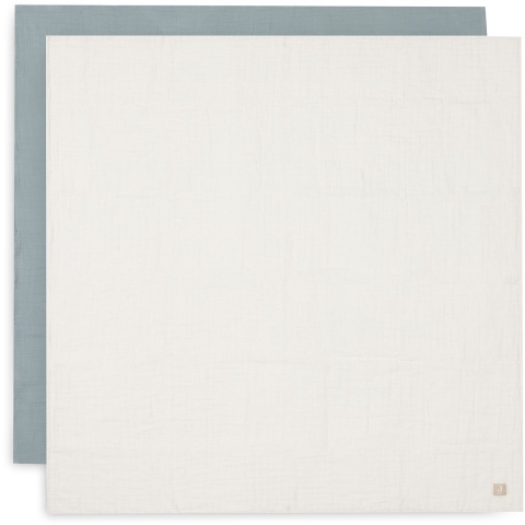Multidoek Jollein Hydrofiel 115x115 Sea Green/Ivory 2-pack