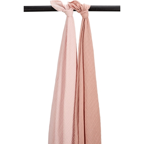 Swaddle Doek Meyco Pre-Washed Soft Rose/Rose 2-pack