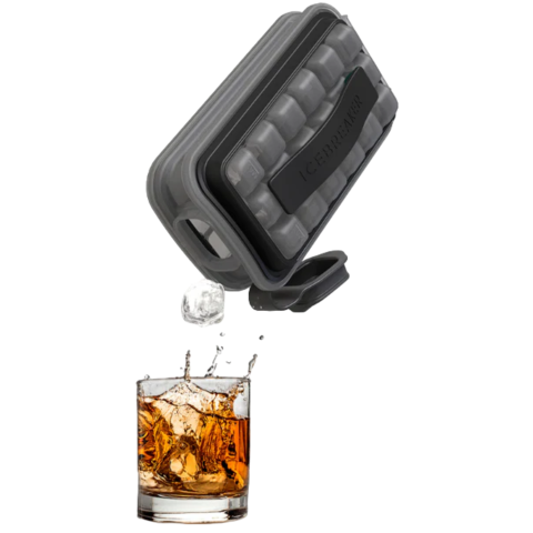 Icebreaker Ice Cube Tray Clear Water Black Ijsblokjesvorm